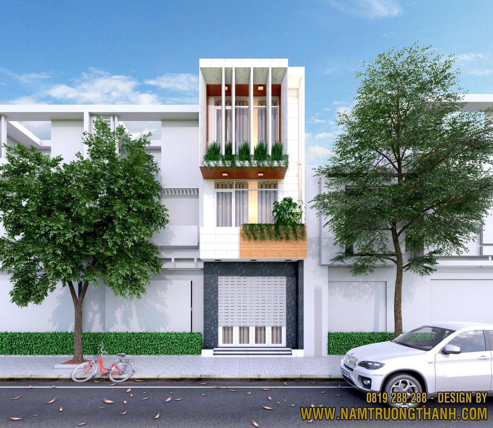 MẪU MẶT TIỀN NHÀ PHỐ 3 TẦNG ĐẸP