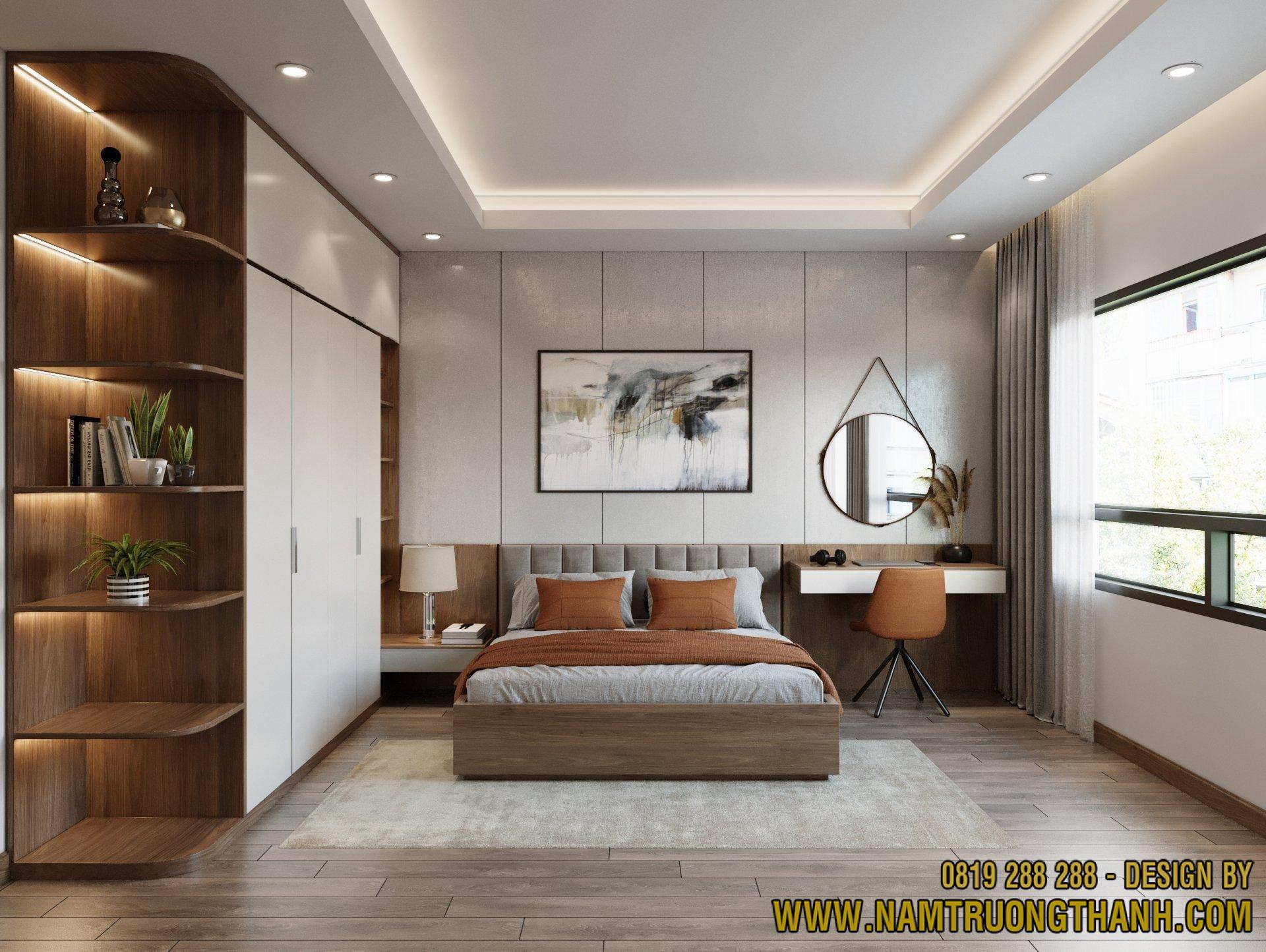 Phòng ngủ master theo phong cách hiện đại