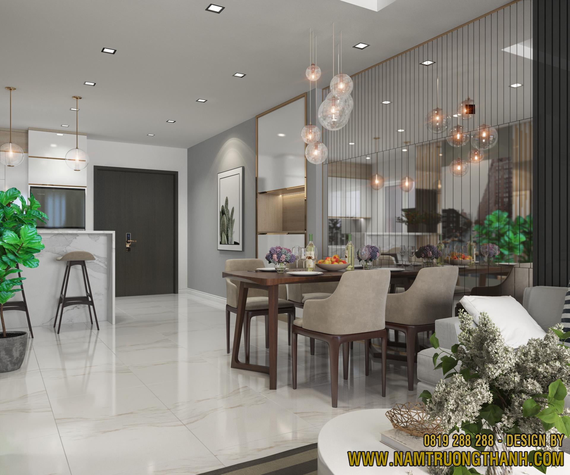 Gạch men trong phòng khách