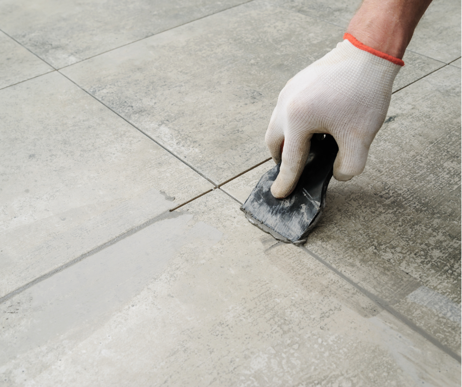 Chà ron hoàn thiện mạch gạch.