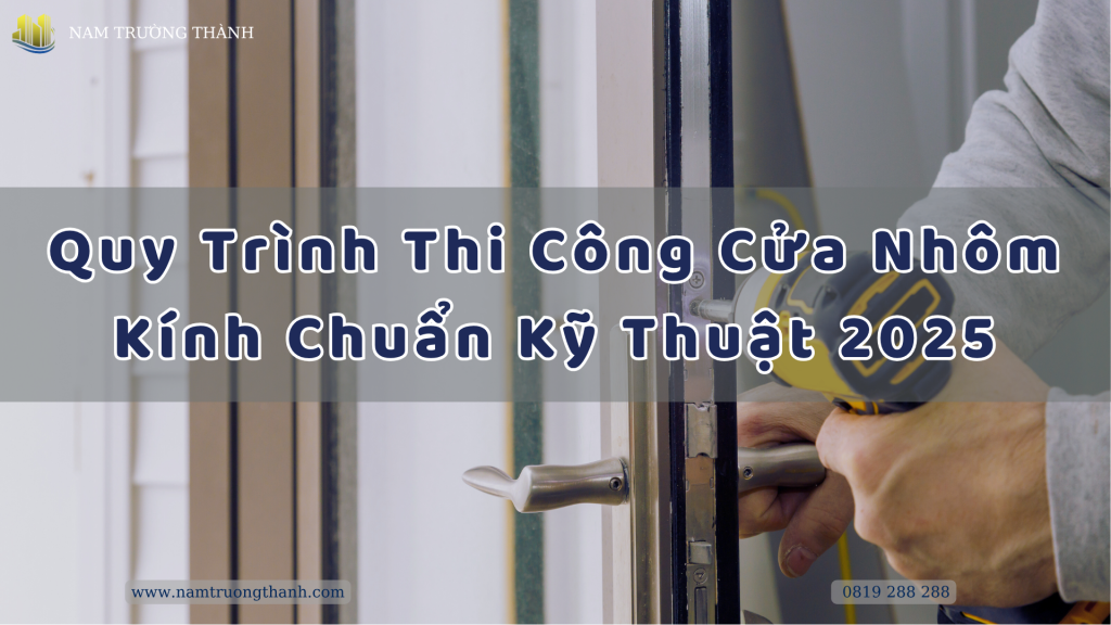 Quy trình thi công cửa nhôm kính chuẩn kỹ thuật 2025
