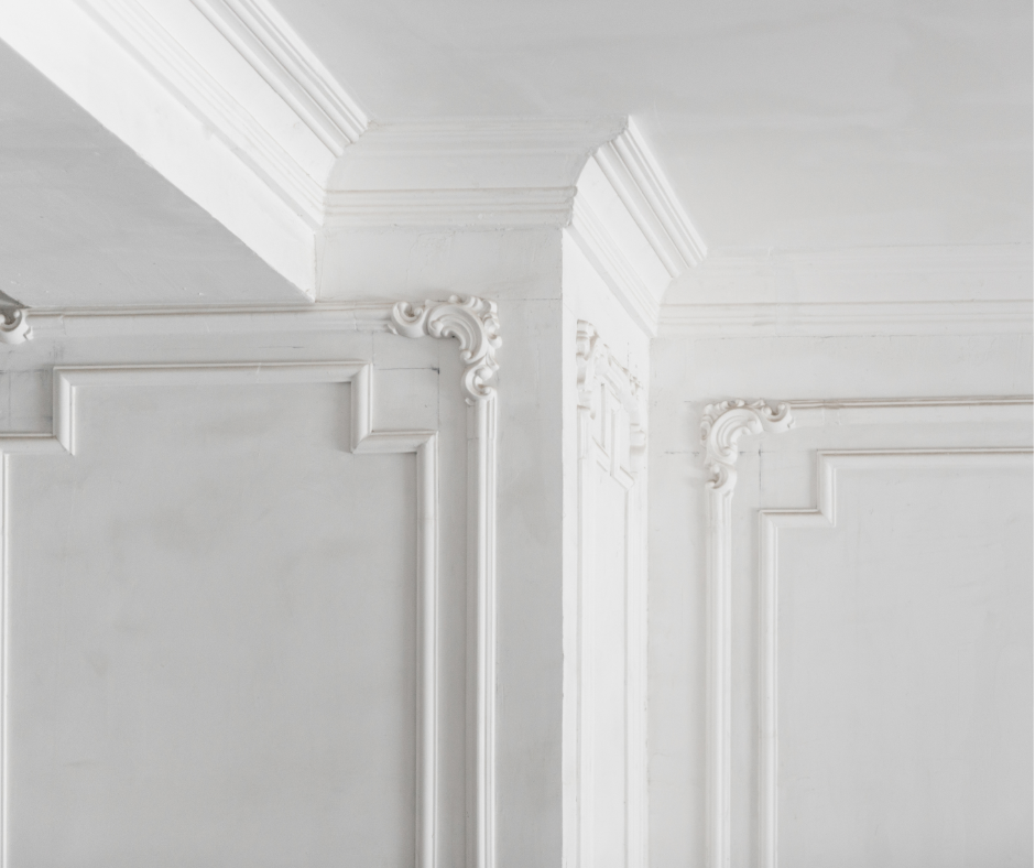 Phào chỉ trang trí nội thất thi công bằng xi măng trắng