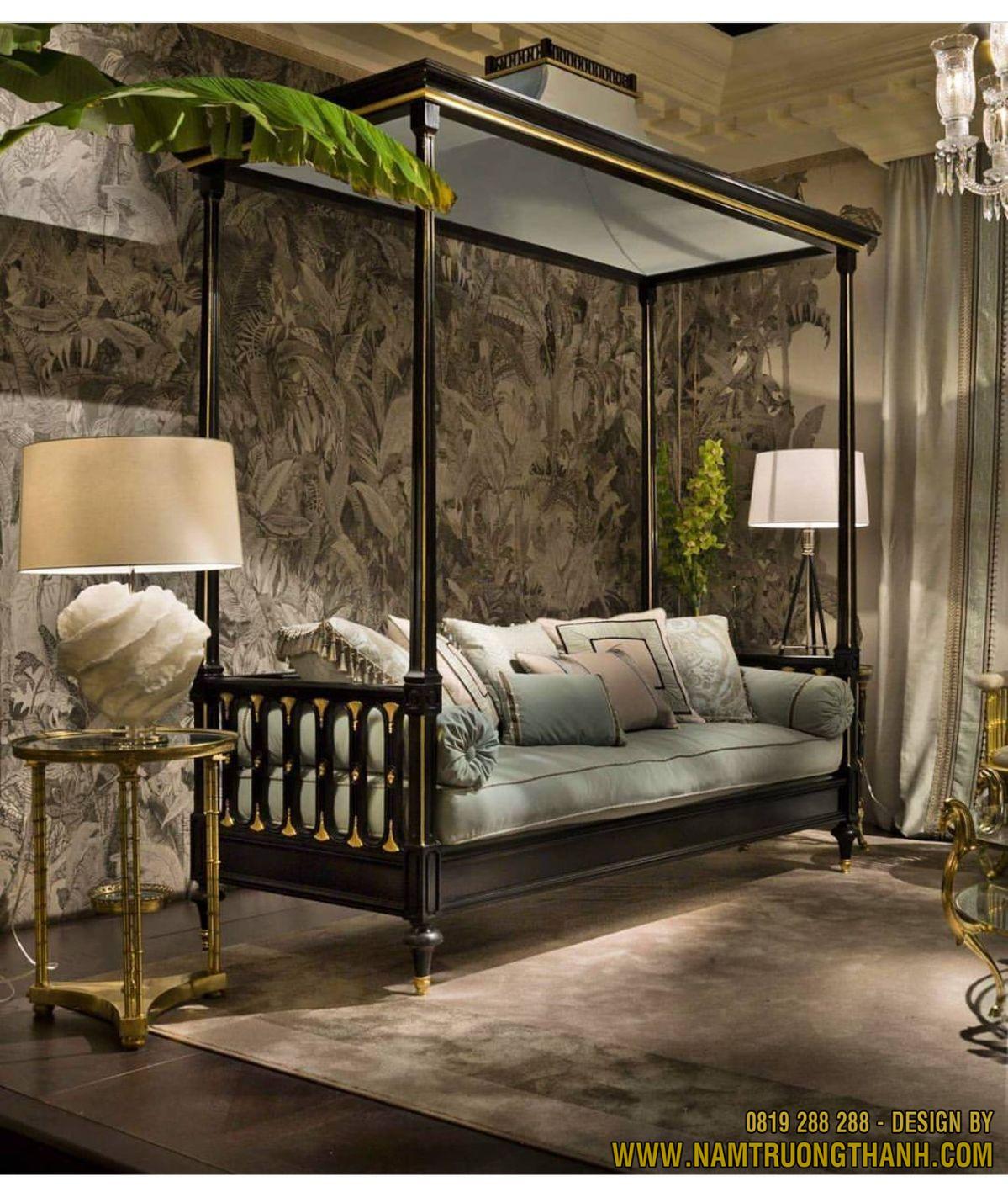 Phong cách Indochine phòng ngủ