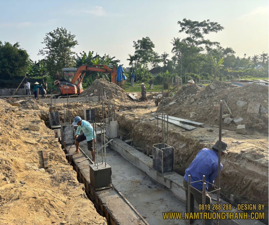 Thi công móng nhà đúng kỹ thuật đảm bảo độ bền vững cho công trình