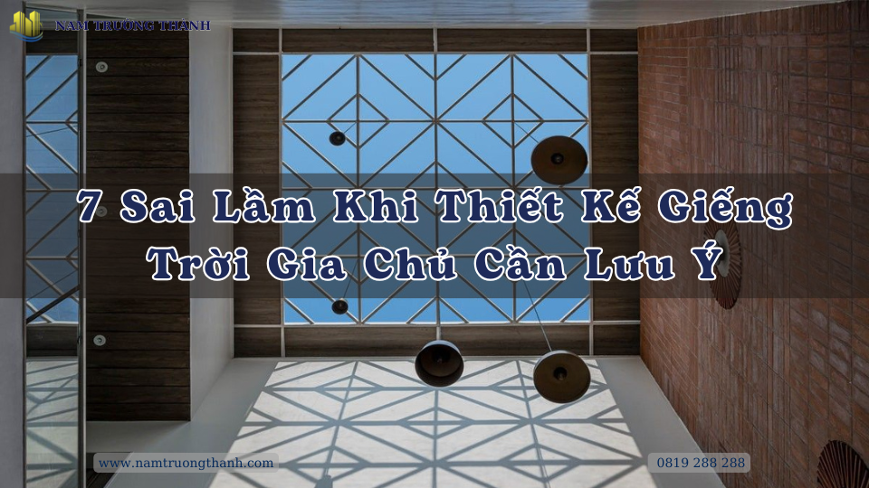 7 Sai Lầm Khi Thiết Kế Giếng Trời Gia Chủ Cần Lưu Ý