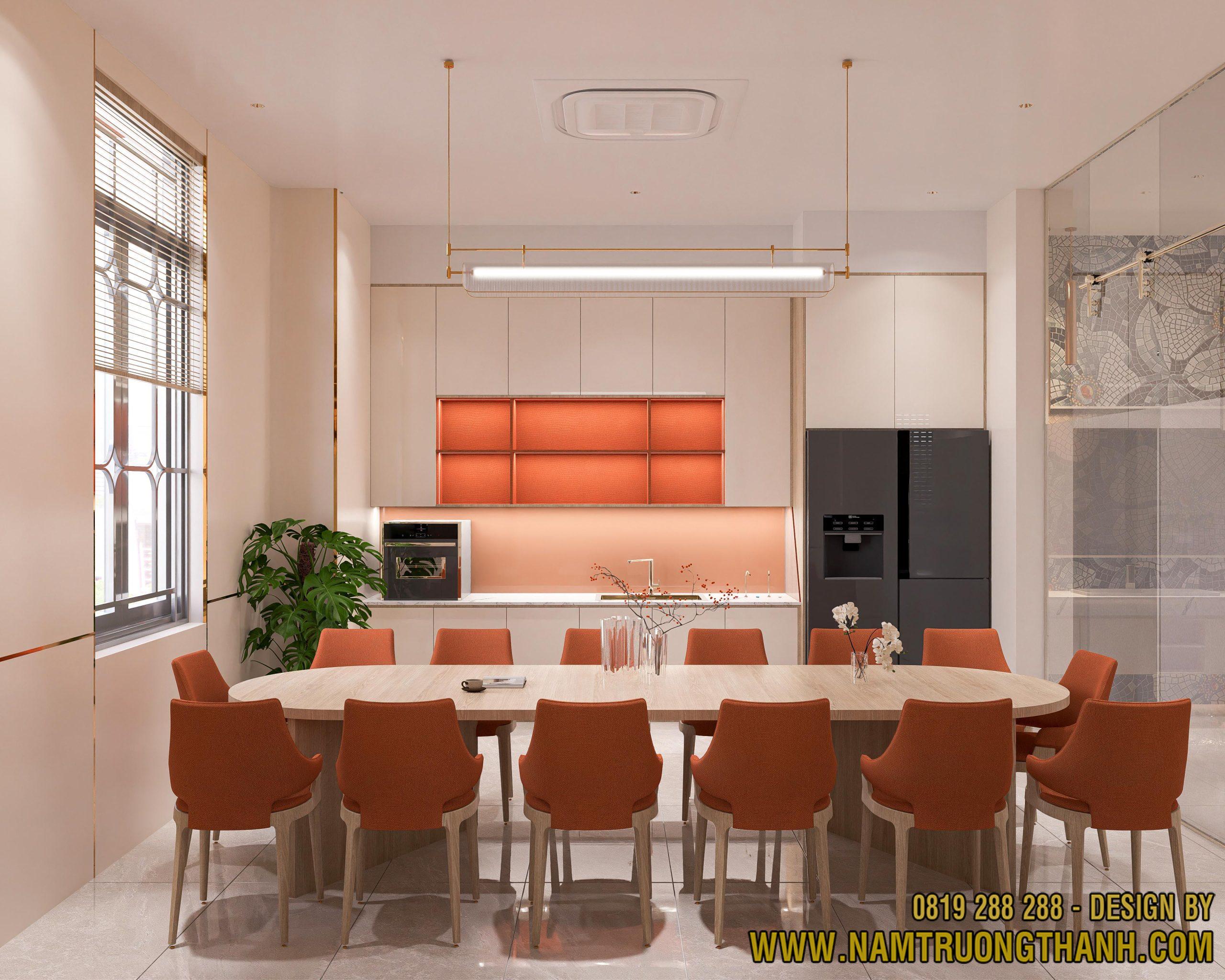 Thiết kế nội thất văn phòng hiện đại khu pantry ăn uống cho nhân viên