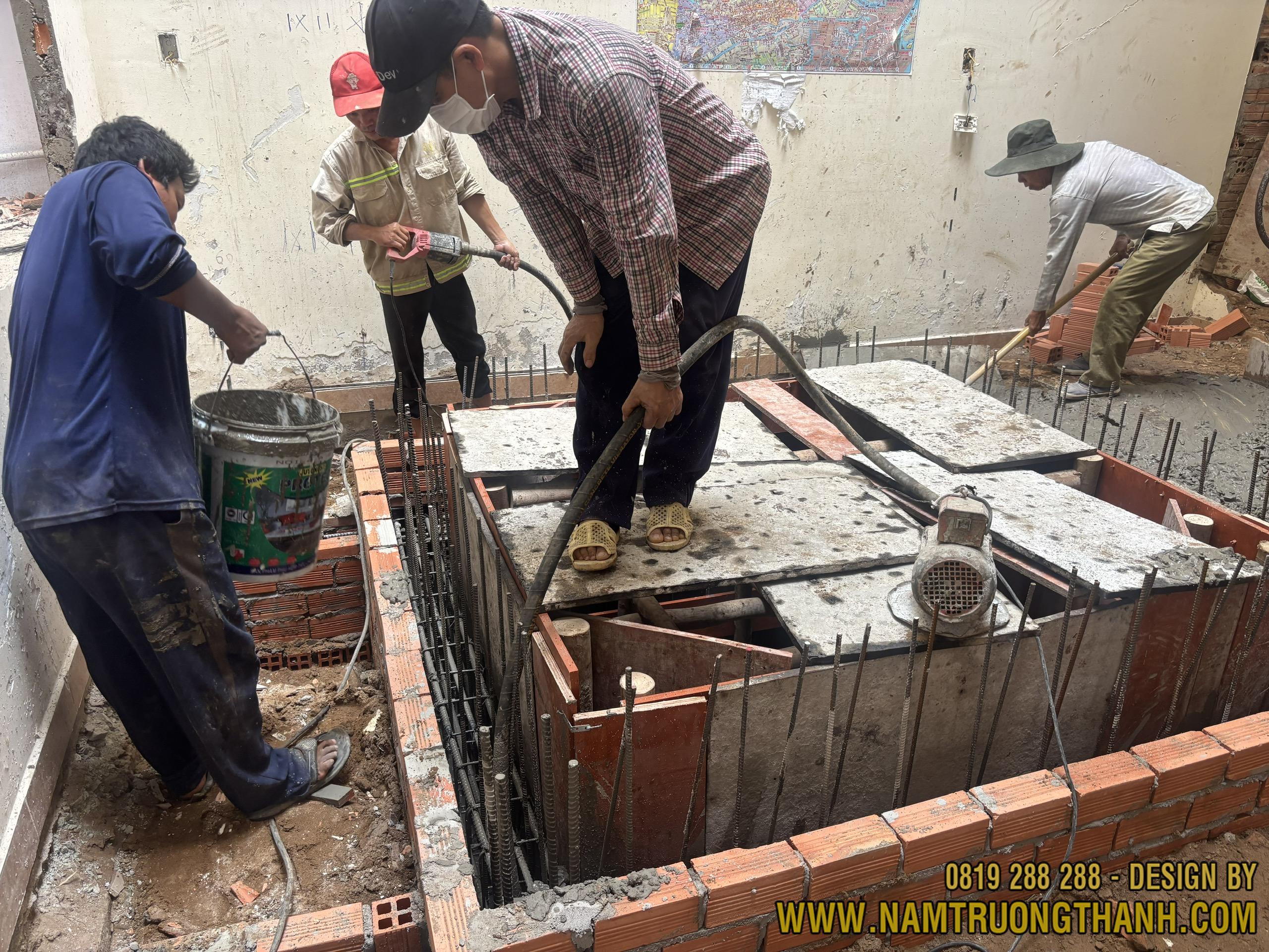 Triển khai các hạng mục cấu kiện móng theo đúng việc lập bảng tiến độ chi tiết trước khi khởi công xây dựng nhà.